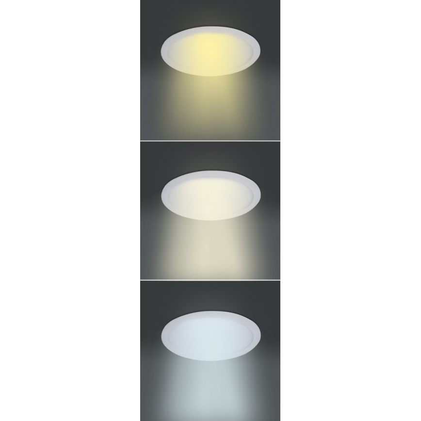 LED-Panel LED/18W/230V 3000/4000/6000K Ø 22,5 cm weiß
