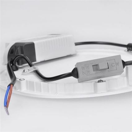 LED-Panel LED/18W/230V 3000/4000/6000K Ø 22,5 cm weiß