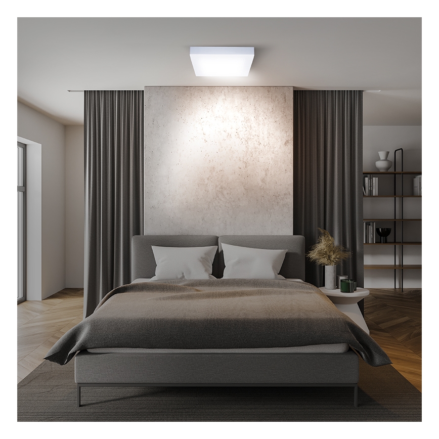 LED-Deckenleuchte LED/18W/230V 3000/4000/6000K 22,5x22,5 cm weiß