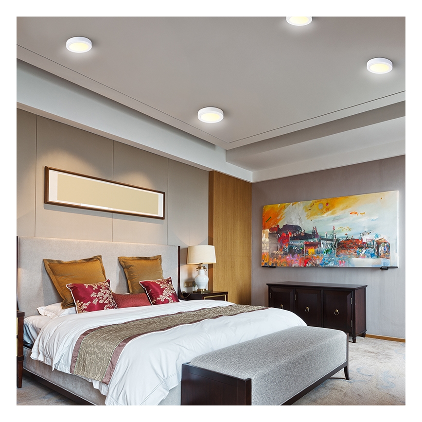 LED-Deckenleuchte LED/24W/230V 3000/4000/6000K Ø 30 cm weiß