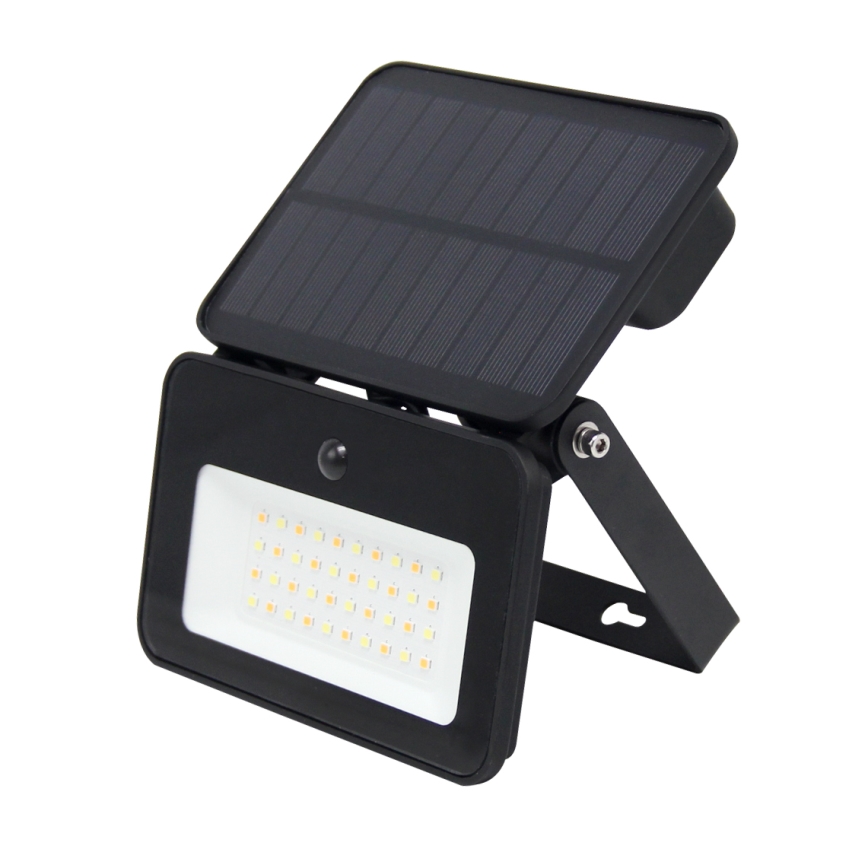 LED dimmbarer Solarstrahler mit Bewegungs- und Dämmerungssensor LED/6W/3,7V 2200 mAh 3000/4000/6500K IP65