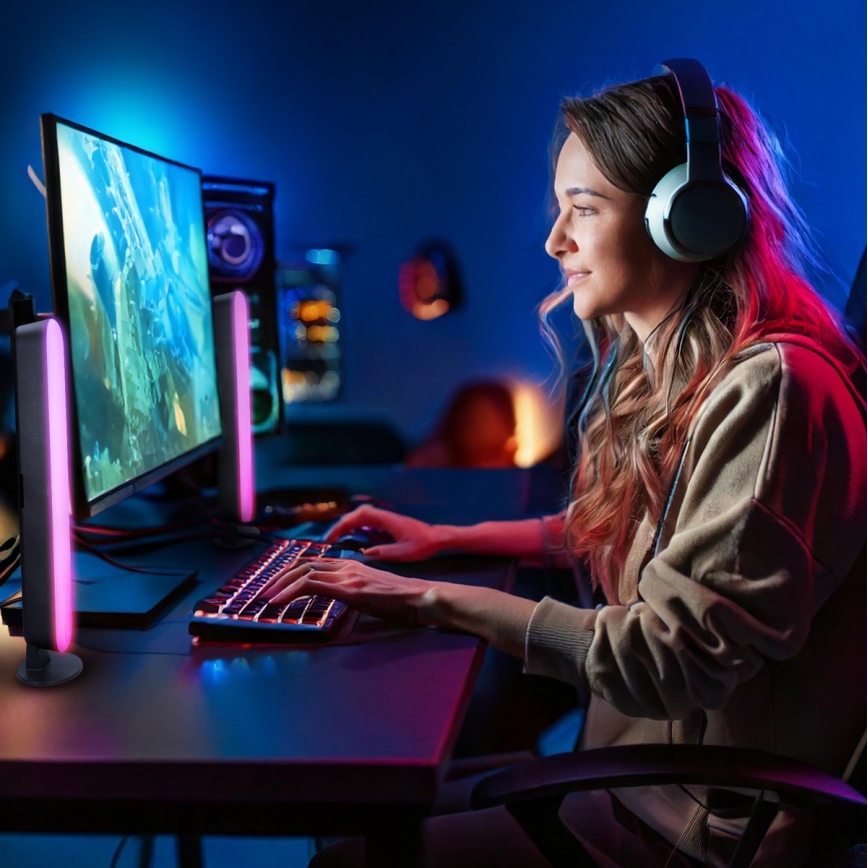 LED RGB-Gaming-Beleuchtung + Fernbedienung