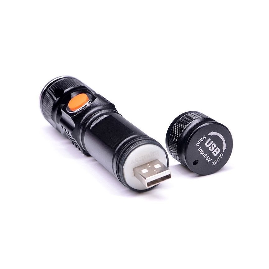 Wiederaufladbare LED-Taschenlampe USB LED/3W/3,7V IP44