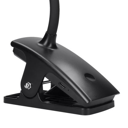 Dimmbare, flexible LED-Leuchte mit Klemme LED/2W/1800 mAh 3000/4000/6500K schwarz