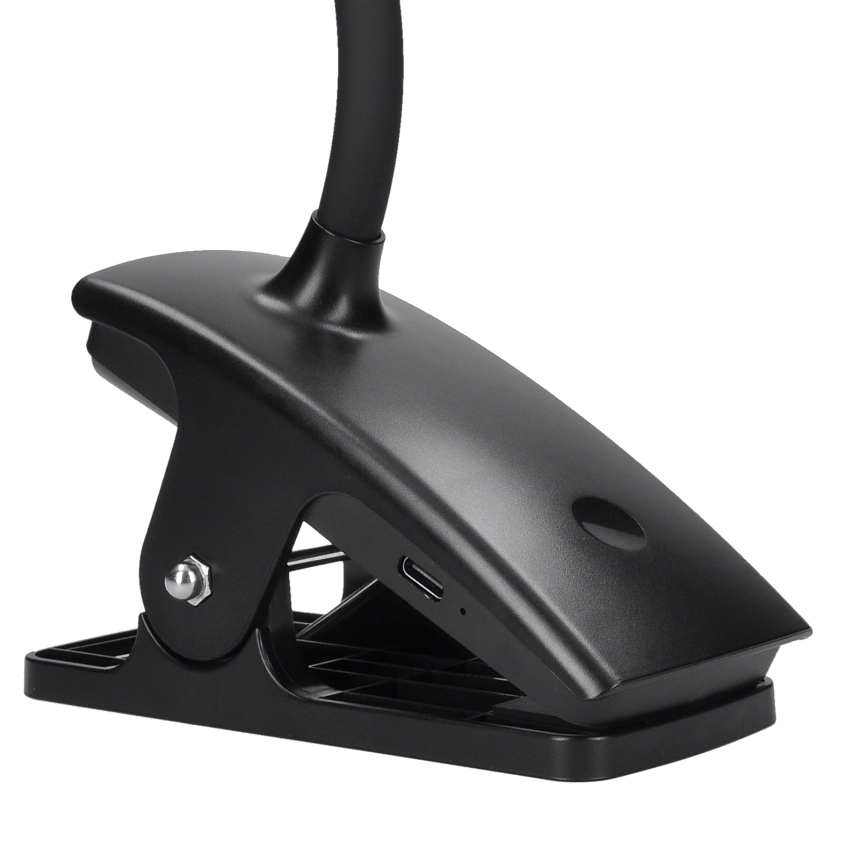 Dimmbare, flexible LED-Leuchte mit Klemme LED/2W/1800 mAh 3000/4000/6500K schwarz