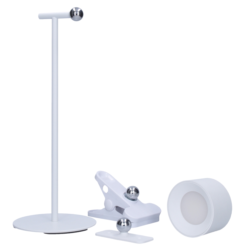 LED-Dimmbares Touch-Ladegerät 3in1 LED/4W/2000 mAh 3000/4000/6500K Weiß