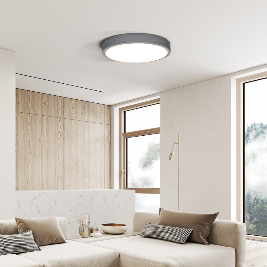 LED Dimmbares Deckenleuchte GREY LED/60W/230V 3000-6500K grau Ø 49 cm + Fernbedienung