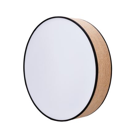 LED Dimmbares Deckenleuchte BROWNIE LED/48W/230V 3000-6500K Braun Ø 40 cm + Fernbedienung