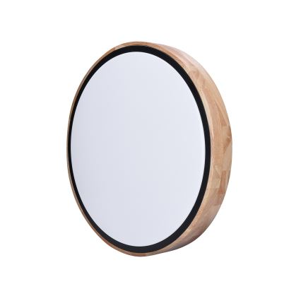 LED Dimmbares Deckenleuchte IRON OAK LED/48W/230V 3000-6500K Eiche Ø 40 cm + Fernbedienung