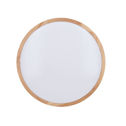 LED Dimmbares Deckenleuchte WOODY LED/48W/230V 3000-6500K Eiche Ø 38 cm + Fernbedienung