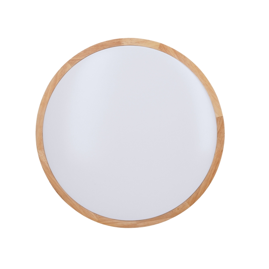 LED Dimmbares Deckenleuchte SOLID OAK LED/60W/230V 3000-6500K Eiche Ø 51 cm + Fernbedienung