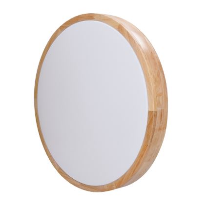 LED Dimmbares Deckenleuchte SOLID OAK LED/60W/230V 3000-6500K Eiche Ø 51 cm + Fernbedienung
