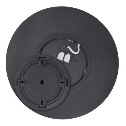 LED Dimmbares Deckenleuchte ESTELA LED/36W/230V Ø30 cm Schwarz + Fernbedienung