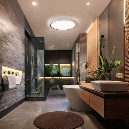 LED-Deckenleuchte für Badezimmer ACATE LED/18W/230V 3000/4000/6000K Ø 22 cm IP54