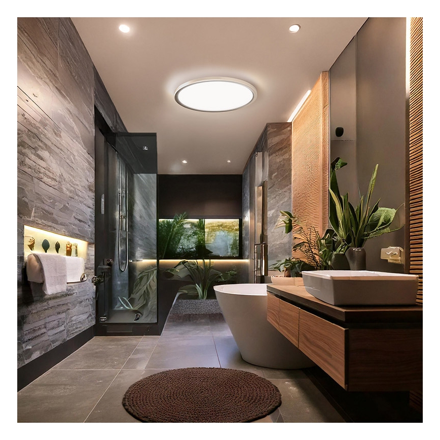 LED-Deckenleuchte für Badezimmer ACATE LED/18W/230V 3000/4000/6000K Ø 22 cm IP54