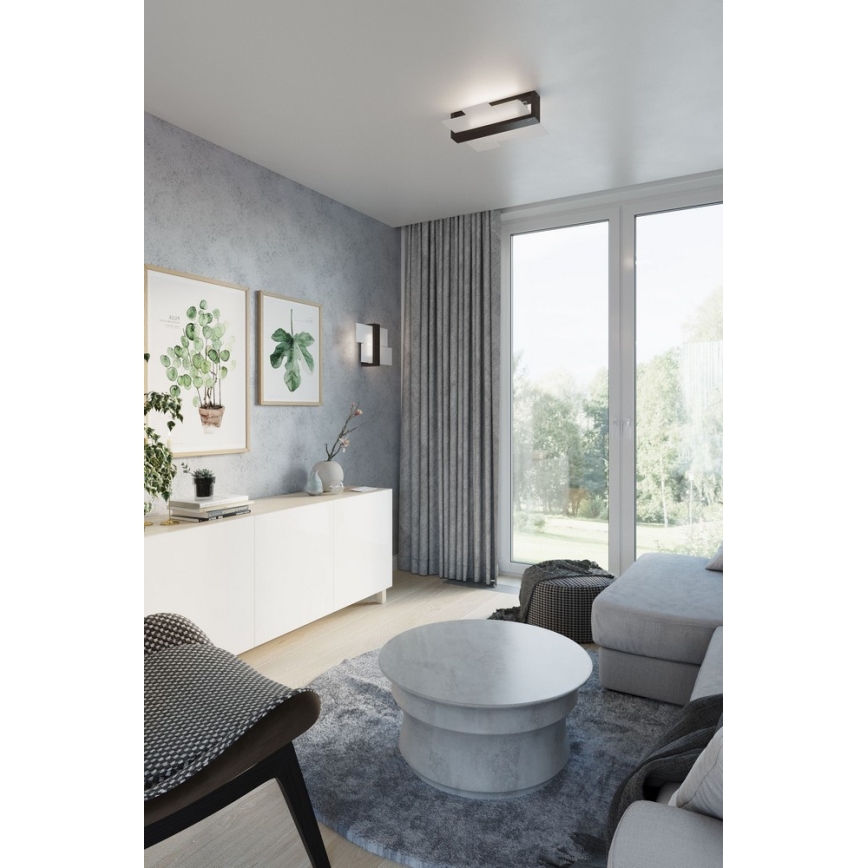 Sollux SL.0074 - Deckenleuchte FENIKS 2 2xE27/60W/230V wenge