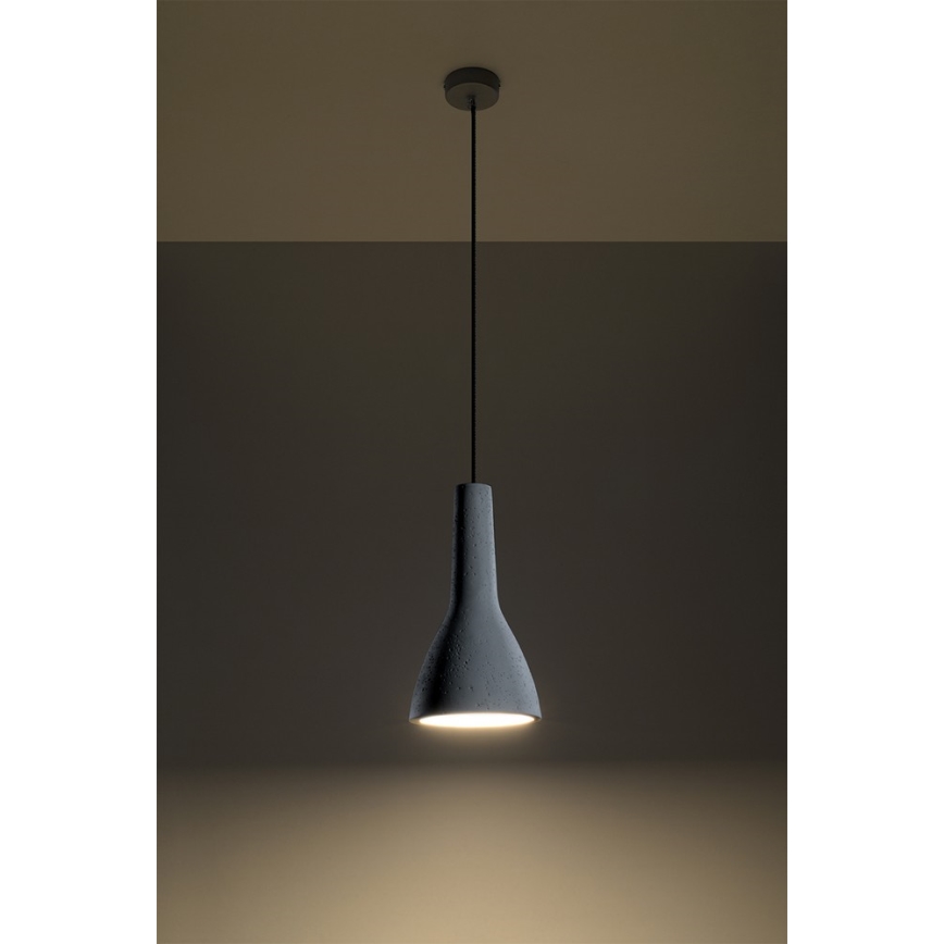 Deckenleuchte an Kabel EMPOLI 1xE27/15W/230V Beton