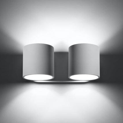 Wandleuchte ORBIS 2xG9/40W/230V Weiß
