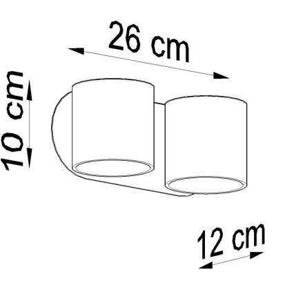 Wandleuchte ORBIS 2xG9/40W/230V Weiß