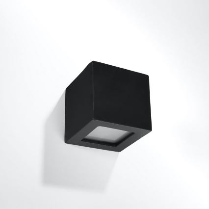 Wandleuchte LEO 1xE27/60W/230V Schwarz