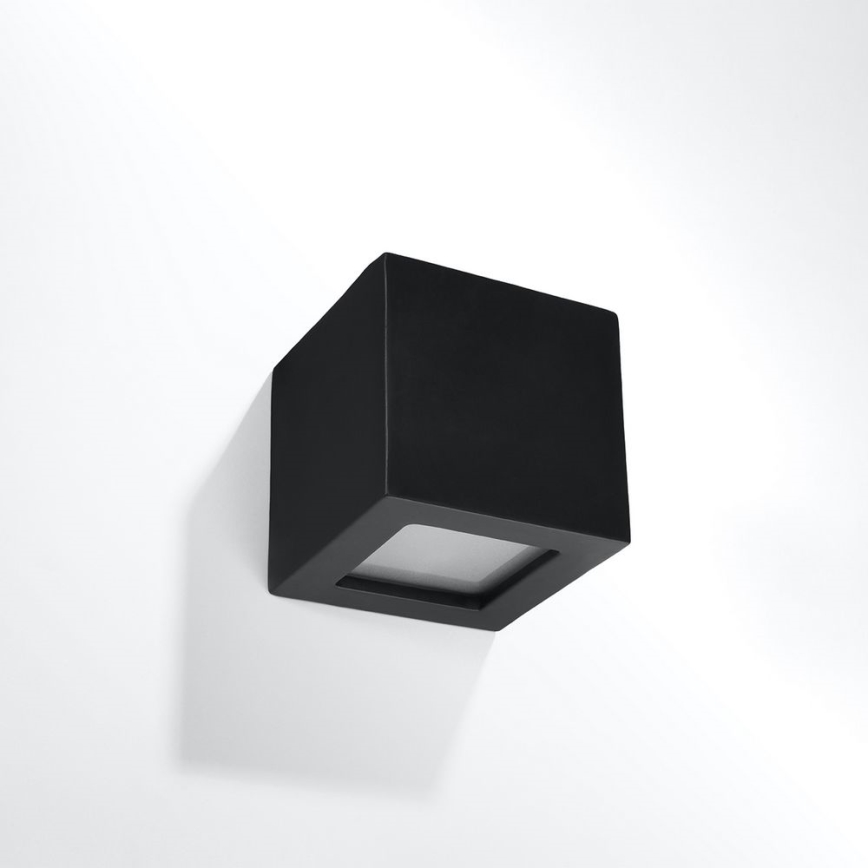 Wandleuchte LEO 1xE27/60W/230V Schwarz