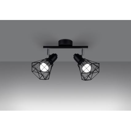 Spotlight ARTEMIS 2xE14/40W/230V schwarz