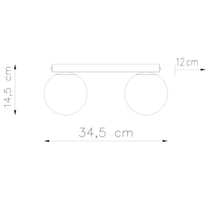 Deckenleuchte YOLI 2xG9/12W/230V Weiß