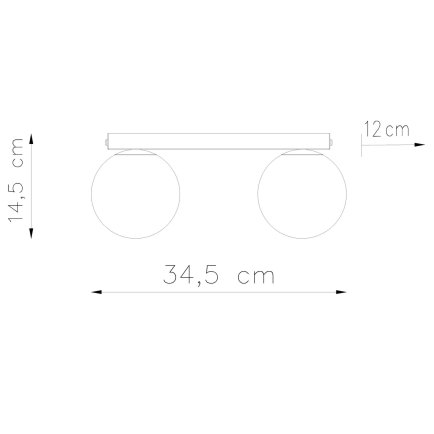 Deckenleuchte YOLI 2xG9/12W/230V Weiß