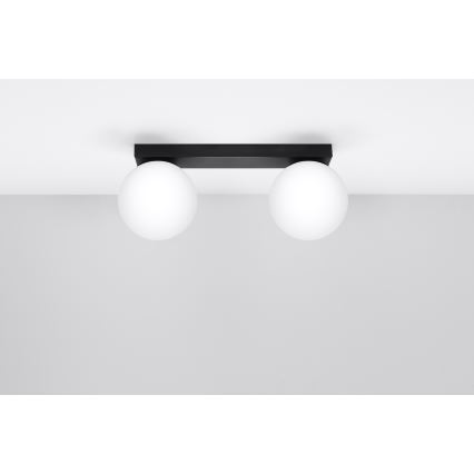 Deckenleuchte YOLI 2xG9/12W/230V Schwarz