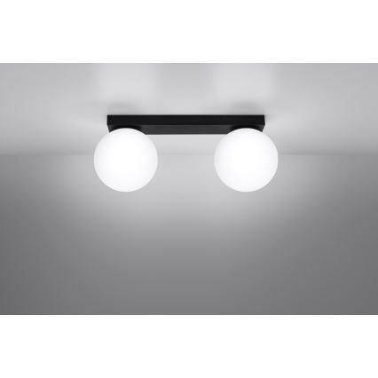 Deckenleuchte YOLI 2xG9/12W/230V Schwarz