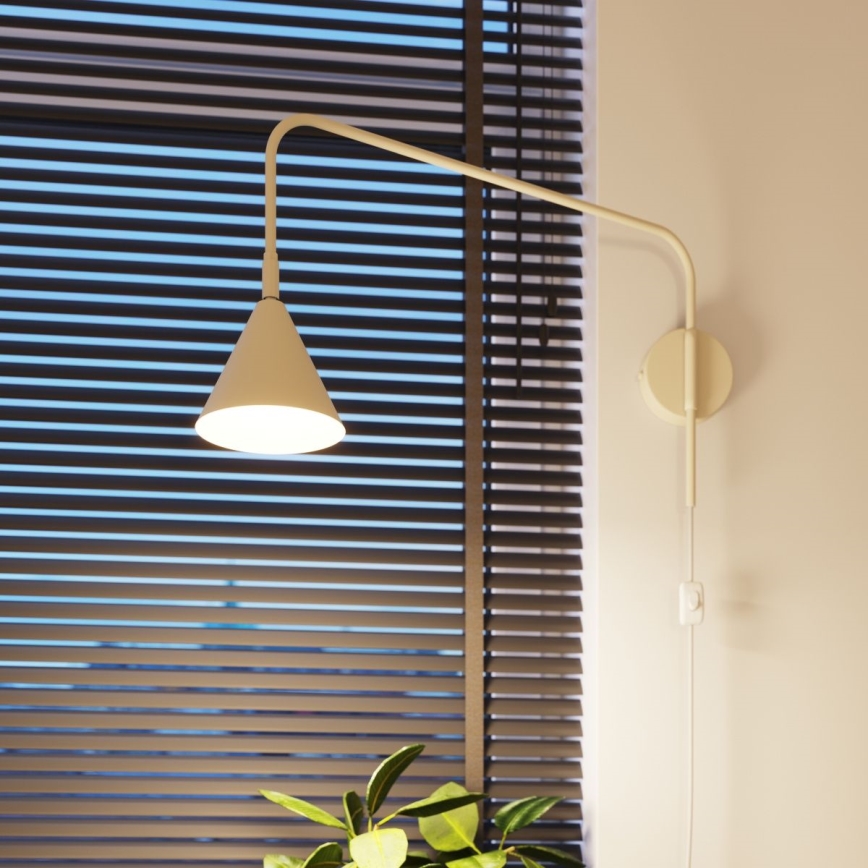 Wandleuchte NOX 1xE14/10W/230V cremefarben