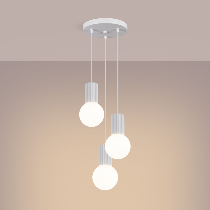 Hängeleuchte HALO 3xG9/8W/230V d 25 cm weiß