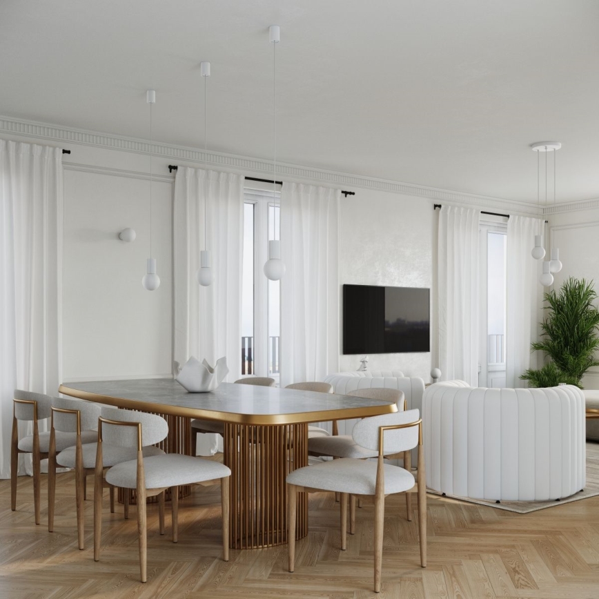 Hängeleuchte HALO 3xG9/8W/230V d 25 cm weiß