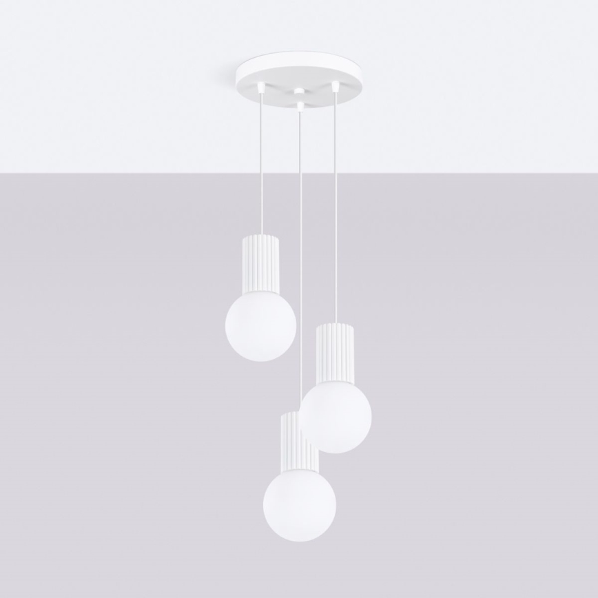 Hängeleuchte HALO 3xG9/8W/230V d 25 cm weiß