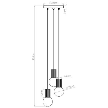 Hängeleuchte HALO 3xG9/8W/230V d 25 cm weiß