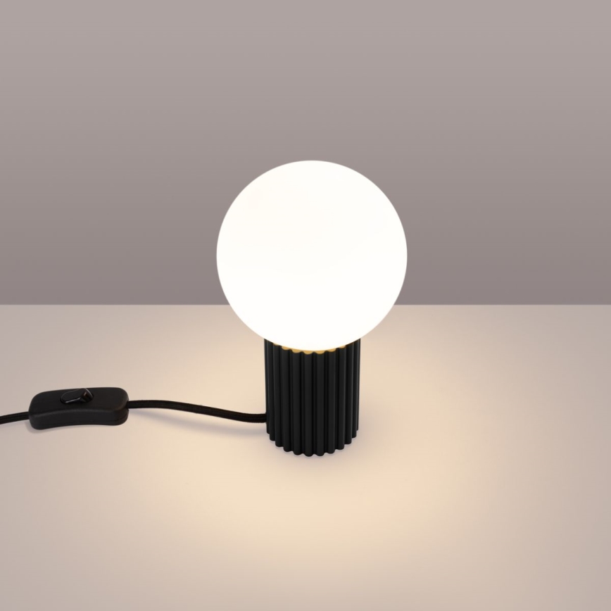 Tischleuchte HALO 1xG9/8W/230V d 12 cm schwarz