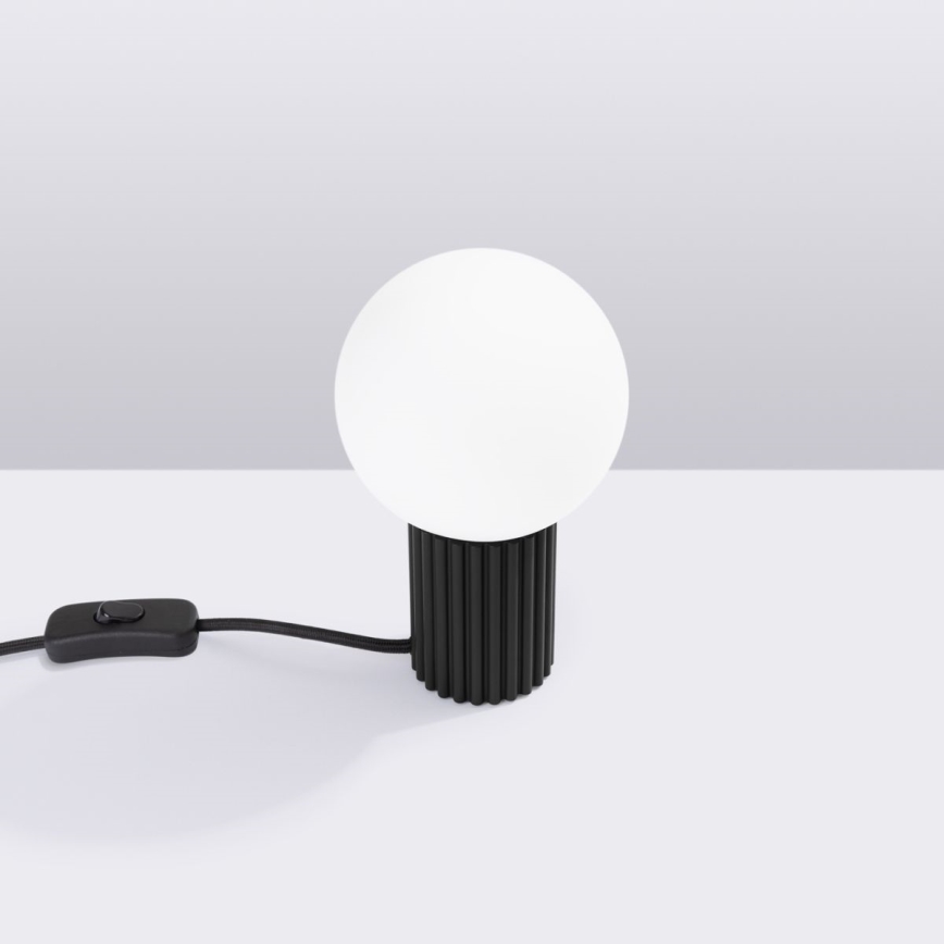 Tischleuchte HALO 1xG9/8W/230V d 12 cm schwarz
