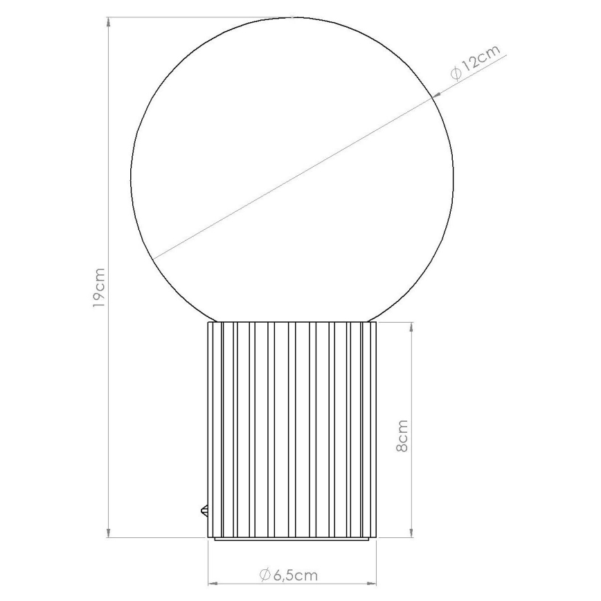 Tischleuchte HALO 1xG9/8W/230V d 12 cm schwarz