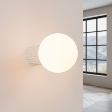 Badezimmer-Wandleuchte HALO 1xG9/8W/230V d 12 cm IP44 cremefarben