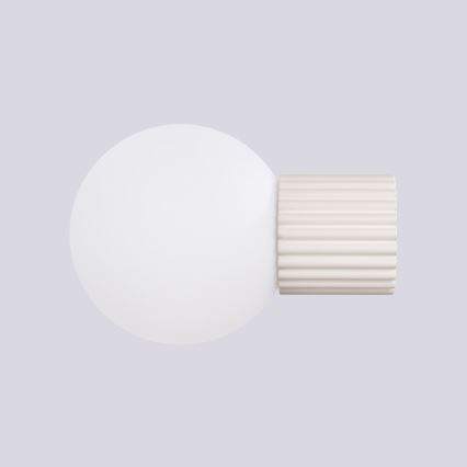 Badezimmer-Wandleuchte HALO 1xG9/8W/230V d 12 cm IP44 cremefarben