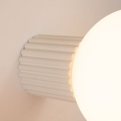 Badezimmer-Wandleuchte HALO 1xG9/8W/230V d 12 cm IP44 cremefarben