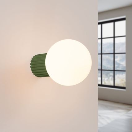 Badezimmer-Wandleuchte HALO 1xG9/8W/230V d 12 cm IP44 grün
