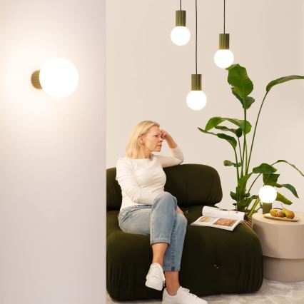 Badezimmer-Wandleuchte HALO 1xG9/8W/230V d 12 cm IP44 grün