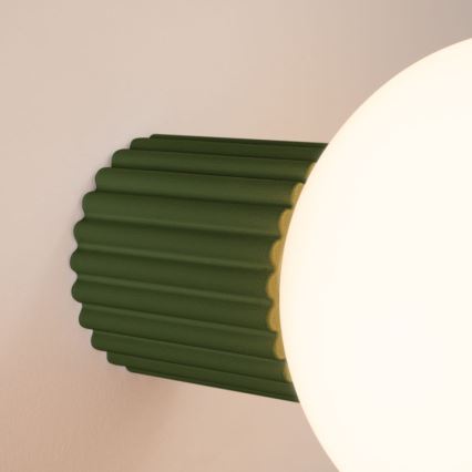 Badezimmer-Wandleuchte HALO 1xG9/8W/230V d 12 cm IP44 grün