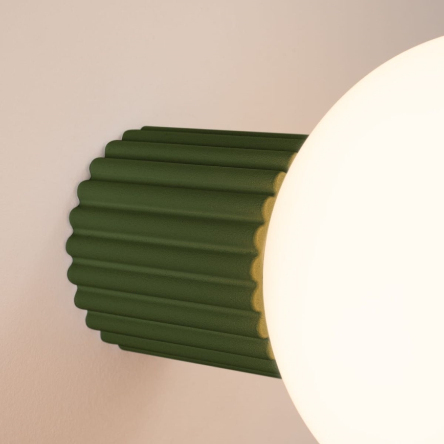 Badezimmer-Wandleuchte HALO 1xG9/8W/230V d 12 cm IP44 grün