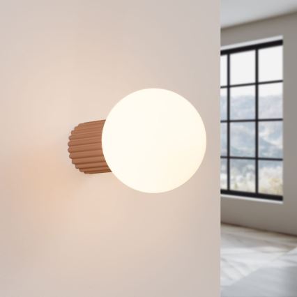 Badezimmer-Wandleuchte HALO 1xG9/8W/230V d 12 cm IP44 braun