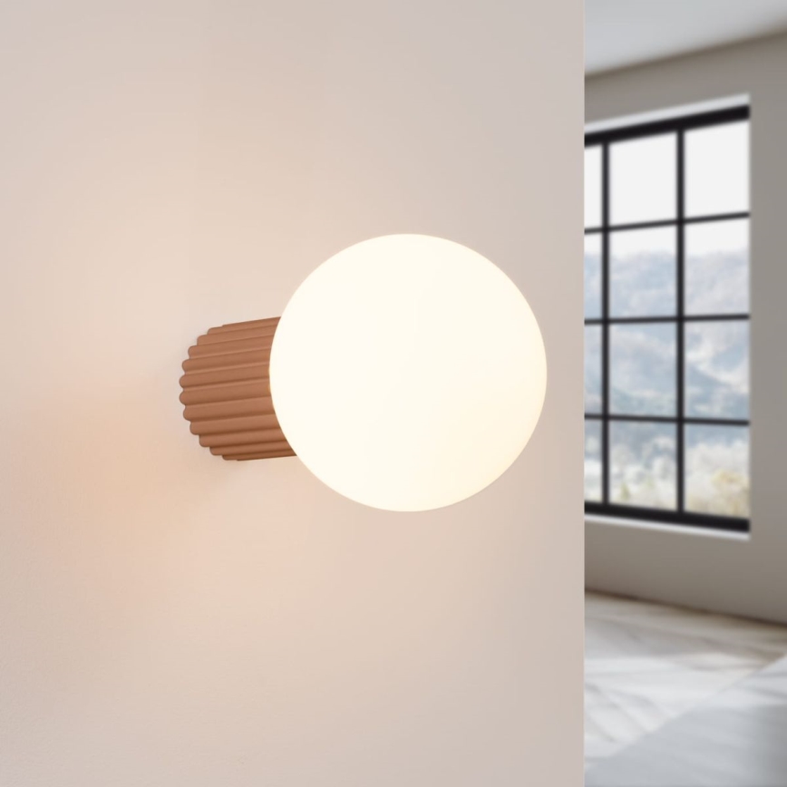 Badezimmer-Wandleuchte HALO 1xG9/8W/230V d 12 cm IP44 braun