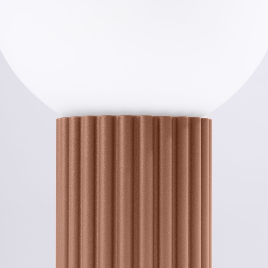 Tischleuchte HALO 1xG9/8W/230V d 12 cm braun