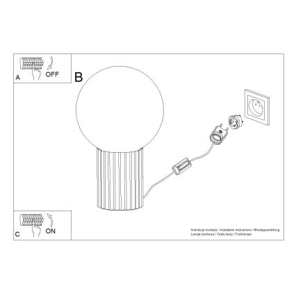 Tischleuchte HALO 1xG9/8W/230V d 12 cm braun