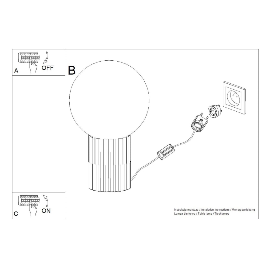 Tischleuchte HALO 1xG9/8W/230V d 12 cm braun